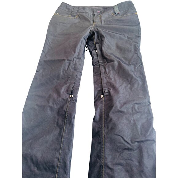 Holden Women's Black Snowboard Pants Size Large With Back Zipper Pockets - Picture 3 of 15